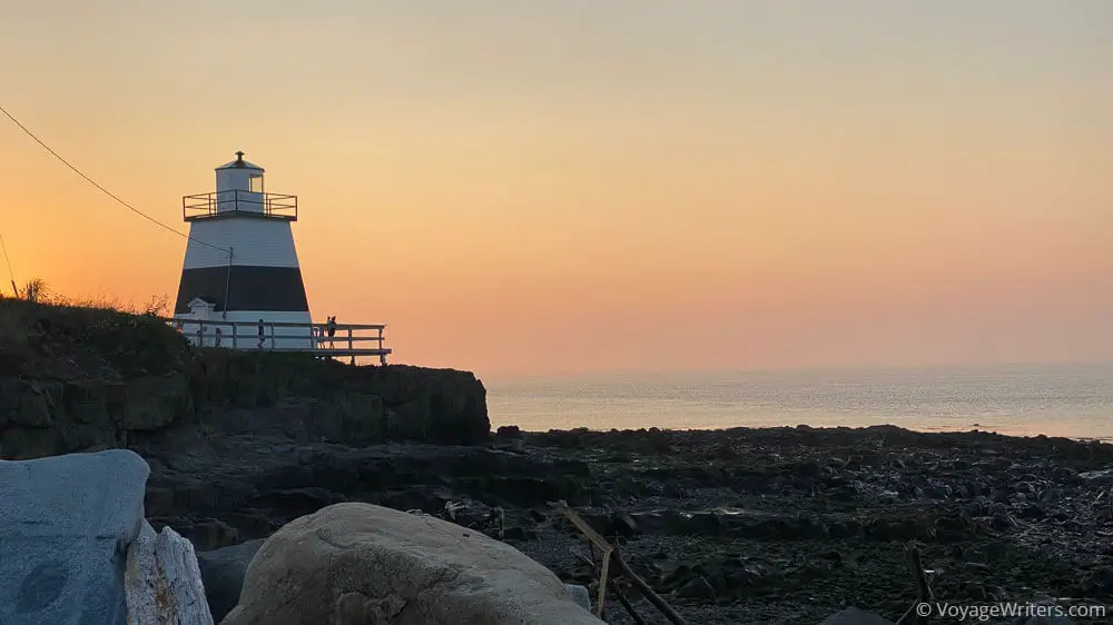 Margaretsville Lighthouse at sunset
