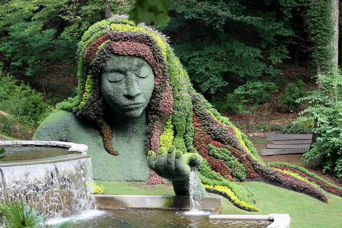 大地女神鵰塑亞特蘭大植物園