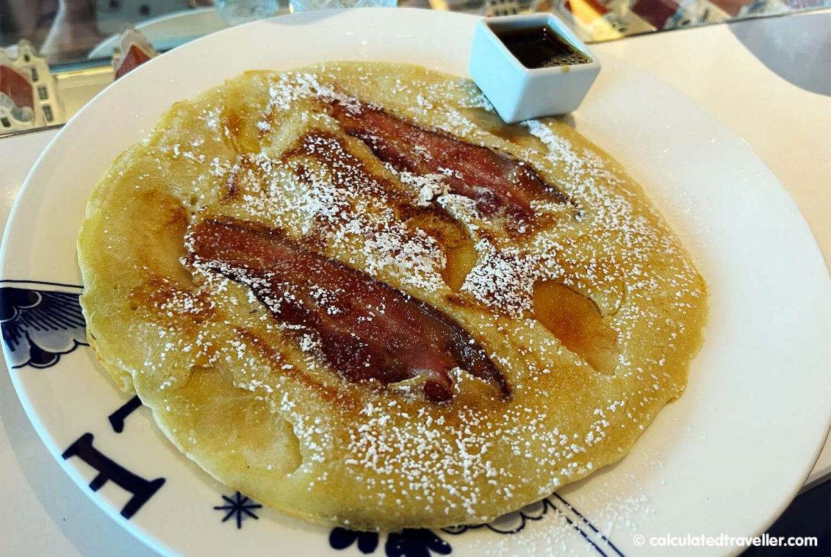 Apple and Bacon Pannenkoek from the Dutch Grand Cafe onboard Holland America Line