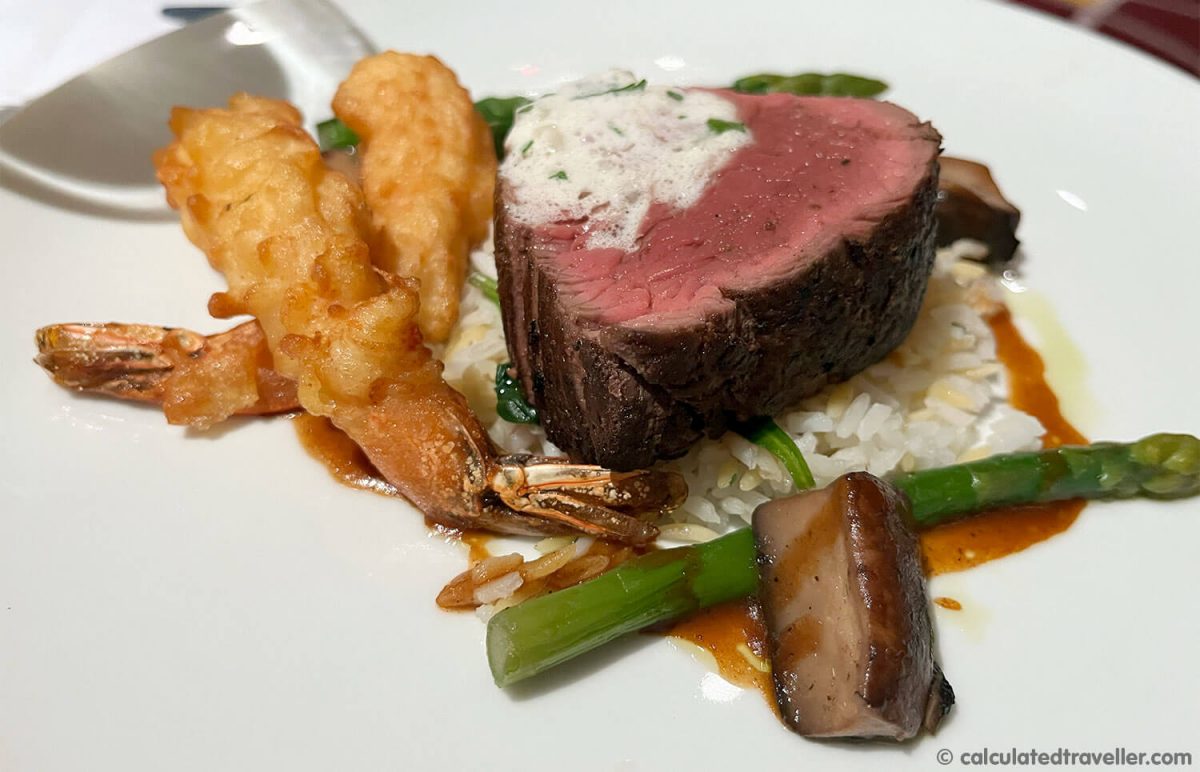 Beef Tenderloin and Beer-Battered Shrimp