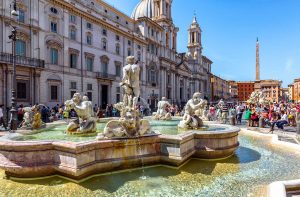 Fontana del Moro in Piazza Navona Rome