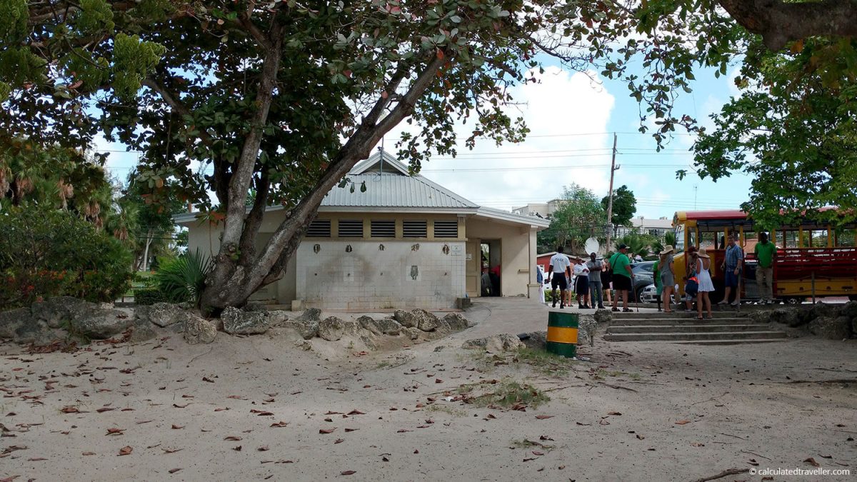 Carlisle Bay Beach Barbados restroom