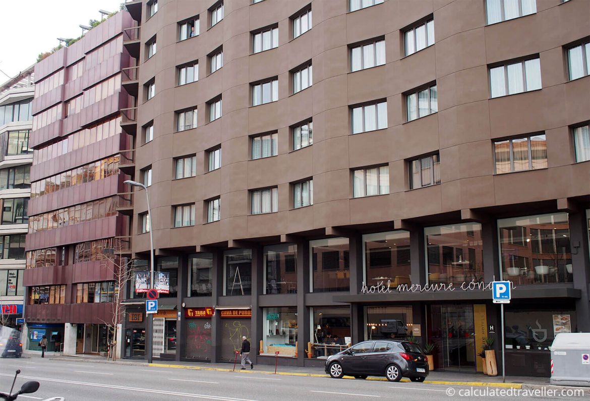Exterior view of the room at Hotel Mercure Barcelona Condor