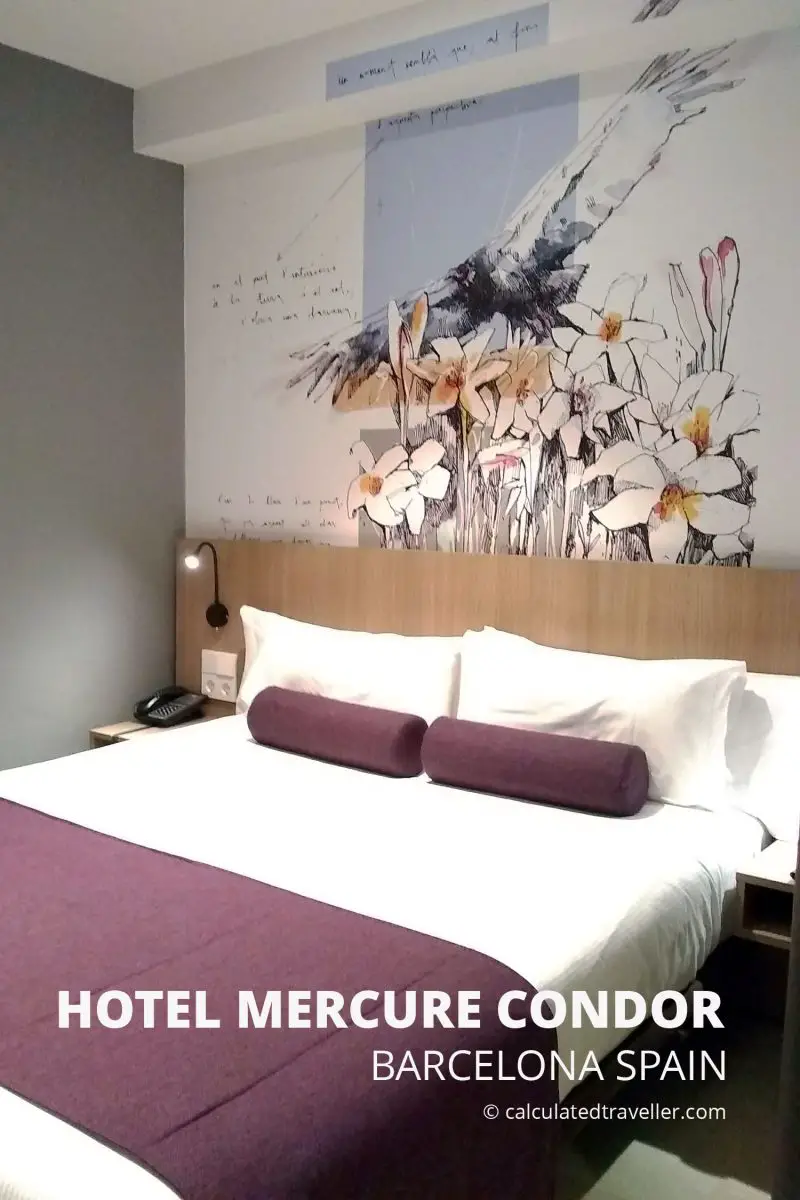 Vue intérieure de la chambre de l’Hôtel Mercure Barcelona Condor