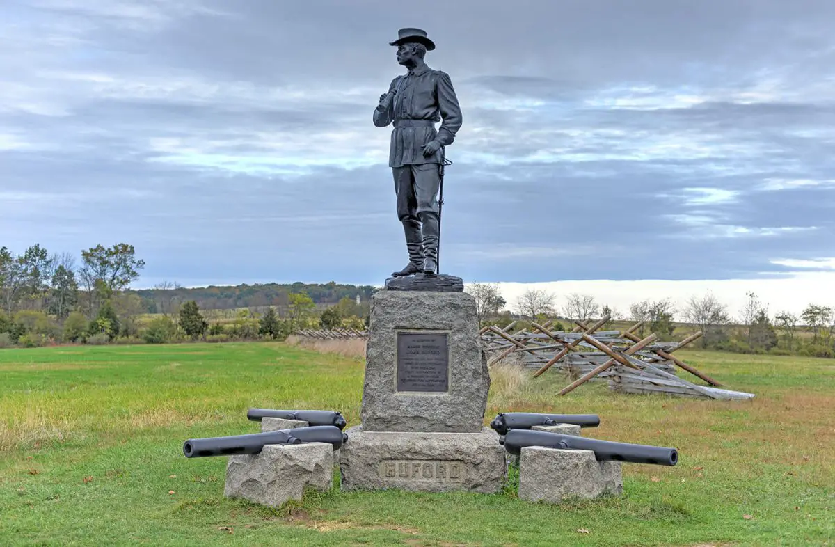 Memorial Monument at Gettysburg National Military Park Pennsylvania