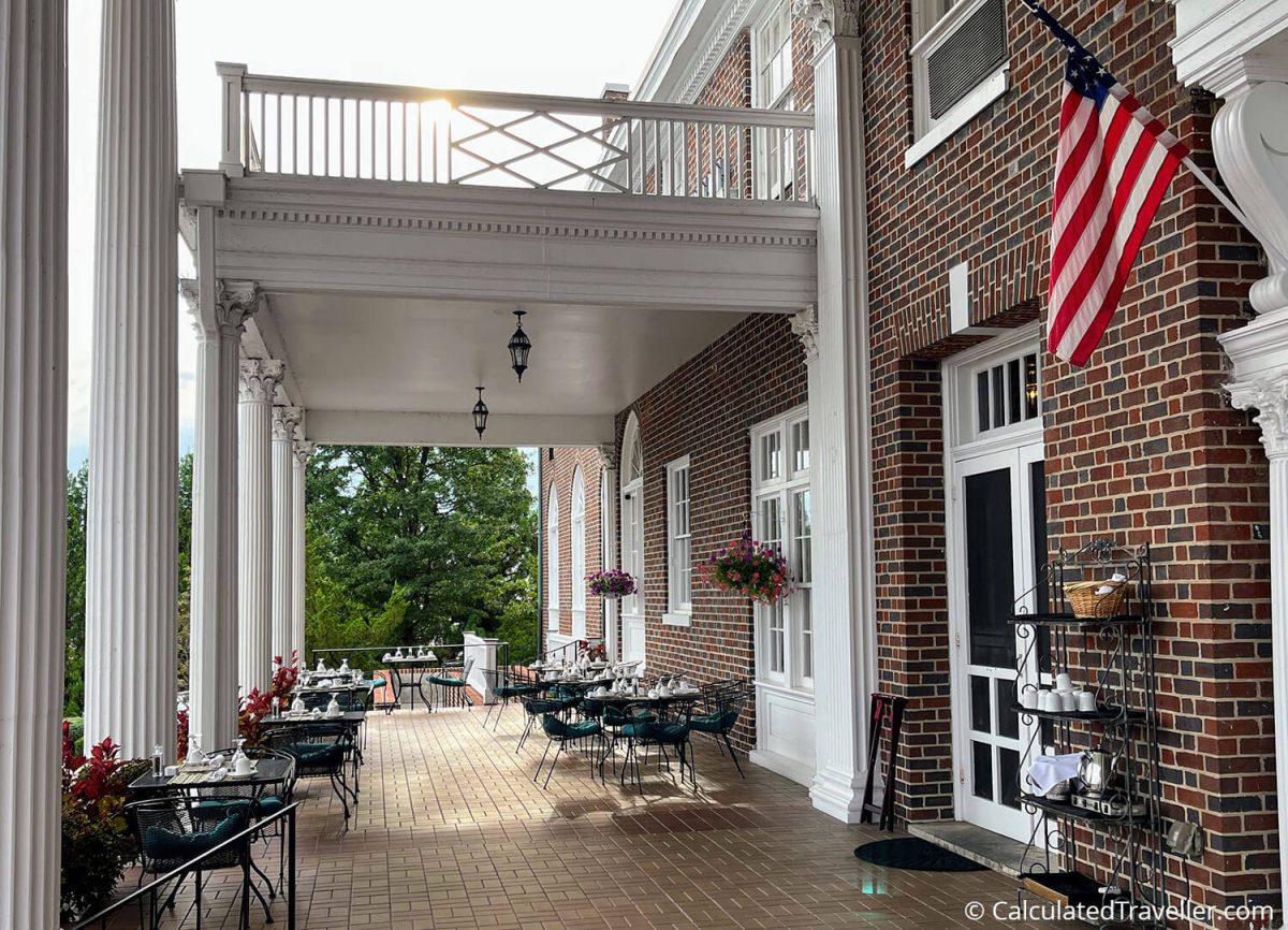 Mimslyn Inn Porch Breakfast